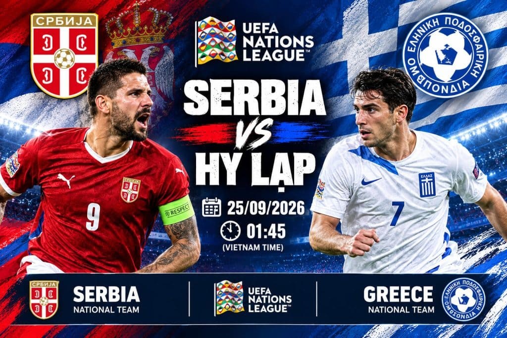 11BET Soi kèo bóng đá Serbia vs Hy Lạp 01h45 ngày 25/09: Cân tài cân sức tại Rajko Mitic